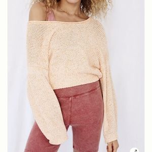 Anthropologie Talula Puff-Sleeved Sweater XS